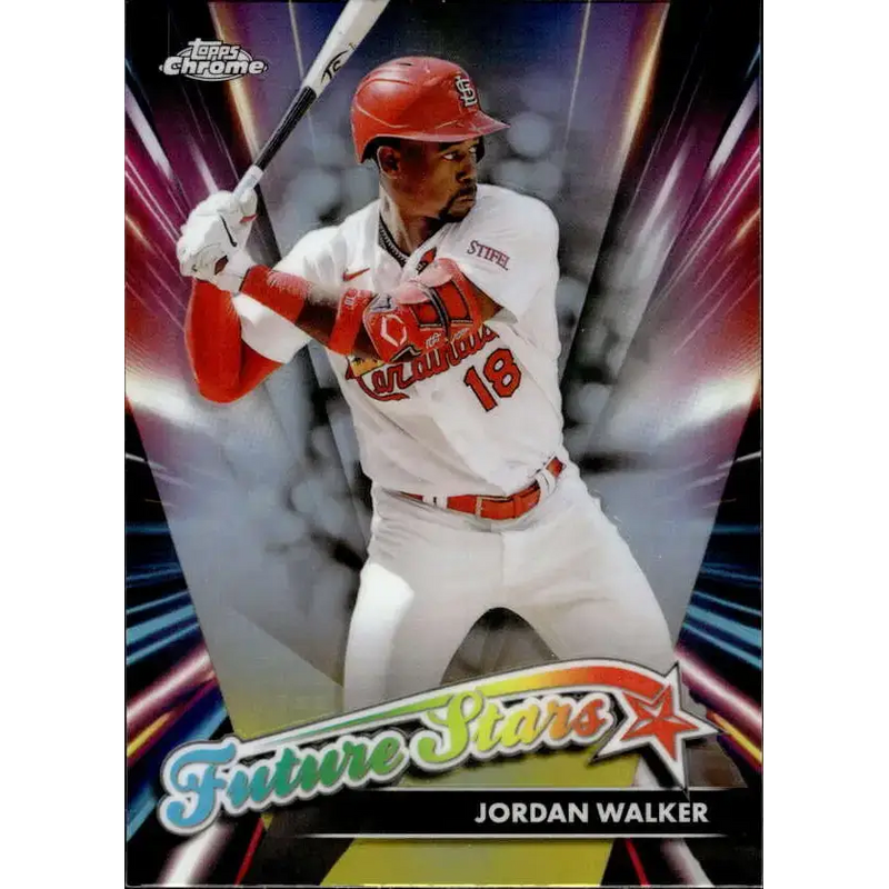 2024 Topps Chrome Future Stars Refractor #FS-6 Jordan Walker NM-MT St Louis Cardinals Baseball Card - Baseball Card