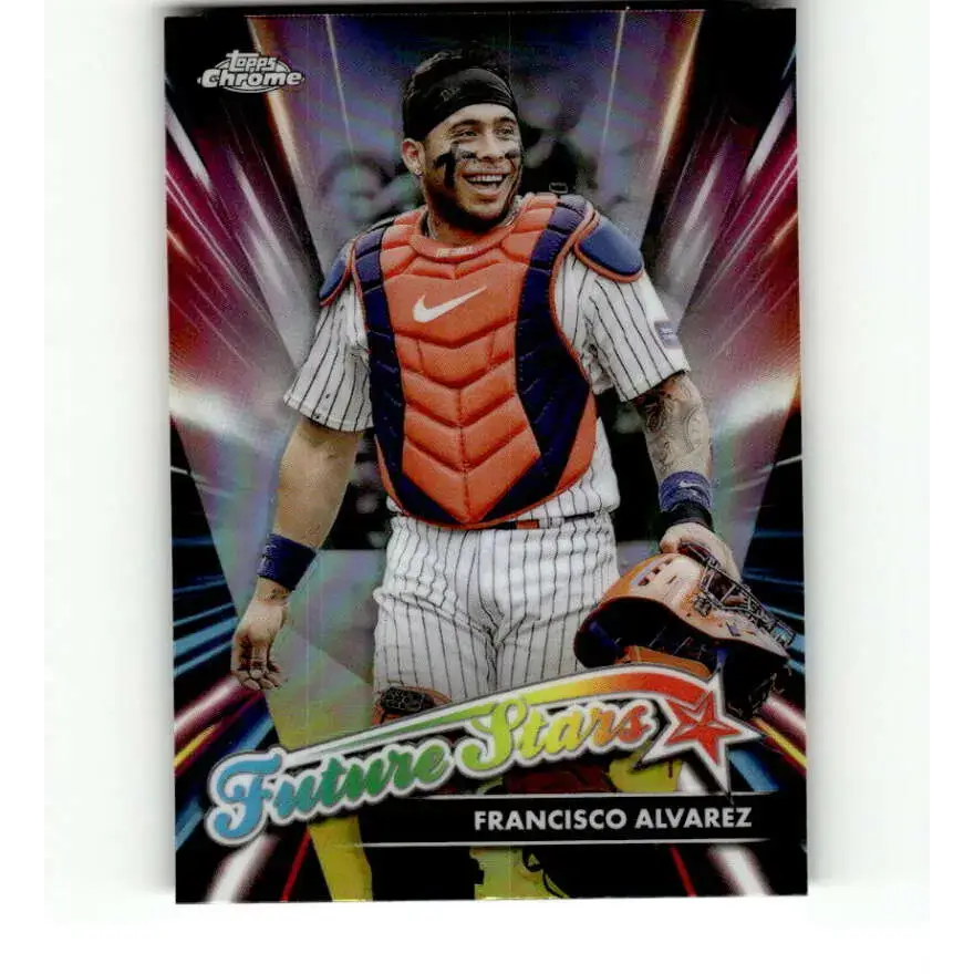 2024 Topps Chrome Future Stars Refractor #FS-7 Francisco Alvarez NM-MT New York Mets Baseball Card - Baseball Card