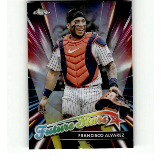 2024 Topps Chrome Future Stars Refractor #FS-7 Francisco Alvarez NM-MT New York Mets Baseball Card - Baseball Card