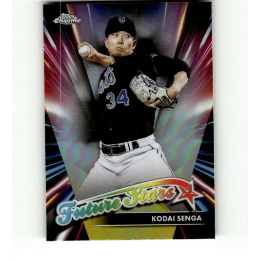 2024 Topps Chrome Future Stars Refractor #FS-9 Kodai Senga NM-MT New York Mets Baseball Card - Baseball Card