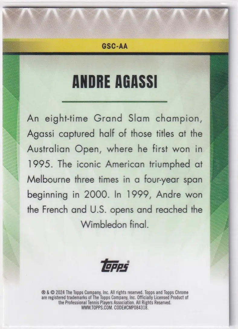 2024 Topps Chrome Grand Slam Champions #GSC-AA Andre Agassi - Other