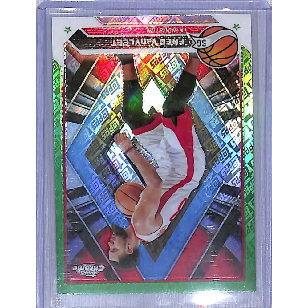 2024 Topps Chrome Green Logo Refractor #126 Fred VanVleet NM-MT Houston Rockets - Basketball Card Single