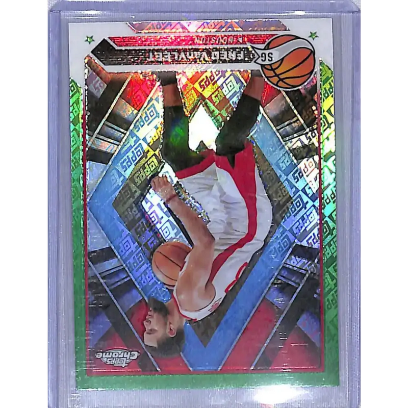 2024 Topps Chrome Green Logo Refractor #126 Fred VanVleet NM-MT Houston Rockets - Basketball Card Single