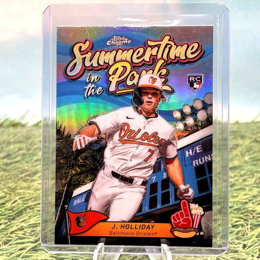 2024 Topps Chrome- Jackson Holliday -Rookie (RC) Summertime in the Park- #SITP-9 - Baseball Card Single