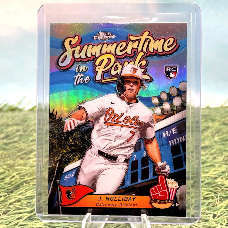 2024 Topps Chrome- Jackson Holliday -Rookie (RC) Summertime in the Park- #SITP-9 - Baseball Card Single