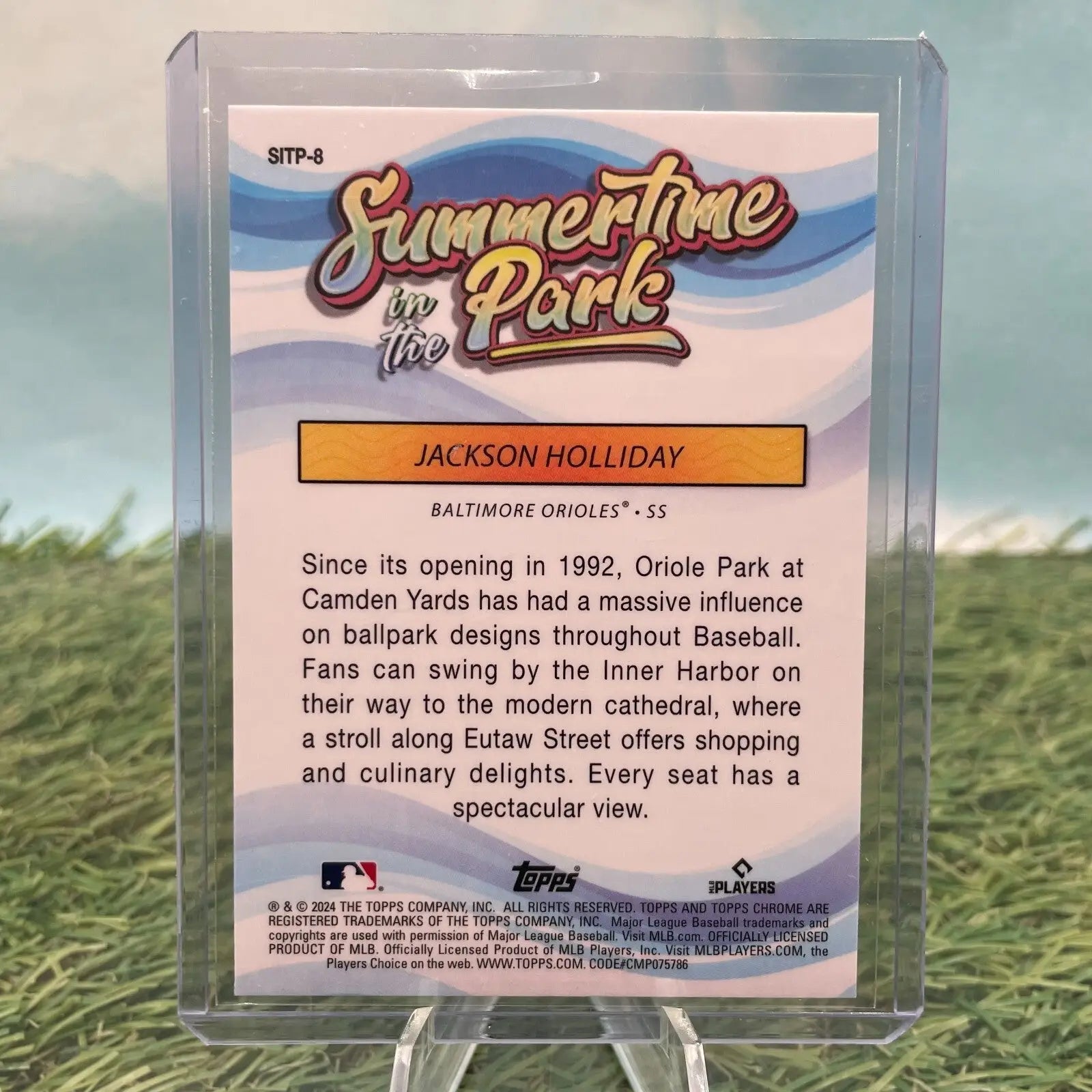 2024 Topps Chrome- Jackson Holliday -Rookie (RC) Summertime in the Park- #SITP-9 - Baseball Card Single