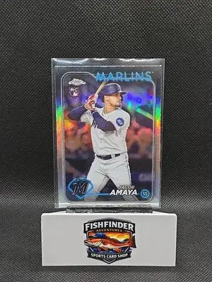 2024 Topps Chrome - Jacob Amaya #92 Refractor (RC) - Baseball Card Single