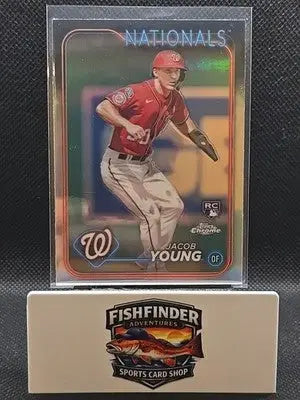 2024 Topps Chrome - Jacob Young #264 Refractor (RC) - Baseball Card Single