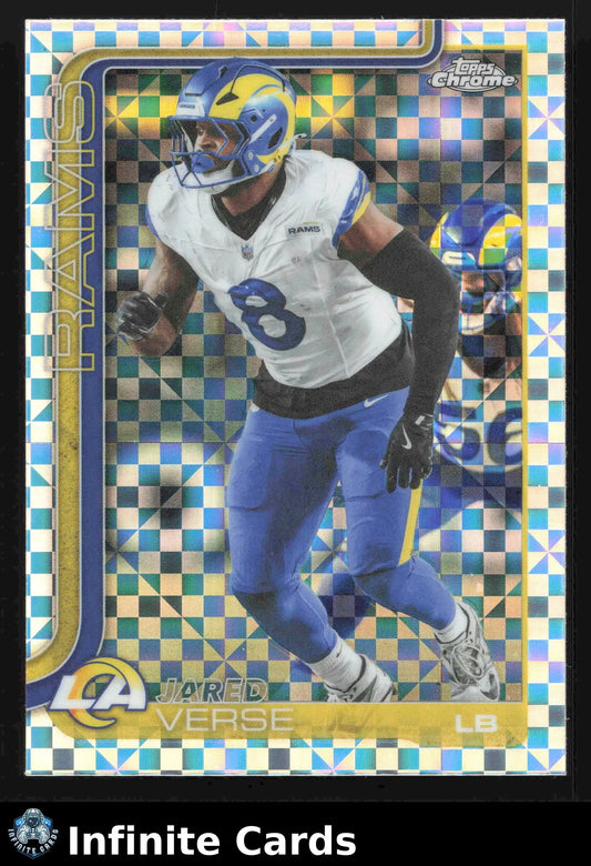 2024 Topps Chrome JARED VERSE #173 X-Fractor Los Angeles Rams - Football Card Single