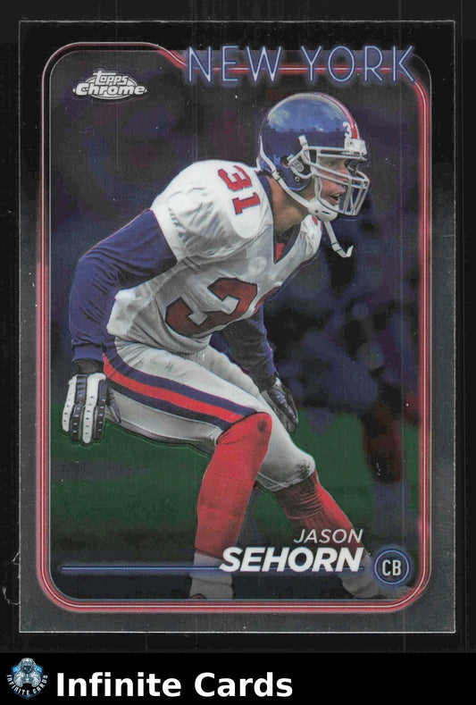 2024 Topps Chrome JASON SEHORN #141 New York Giants - Football Card Single
