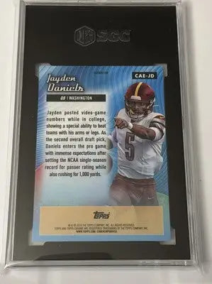 2024 Topps Chrome Jayden Daniels All Etch Refractor SGC 10 - Football Card Single