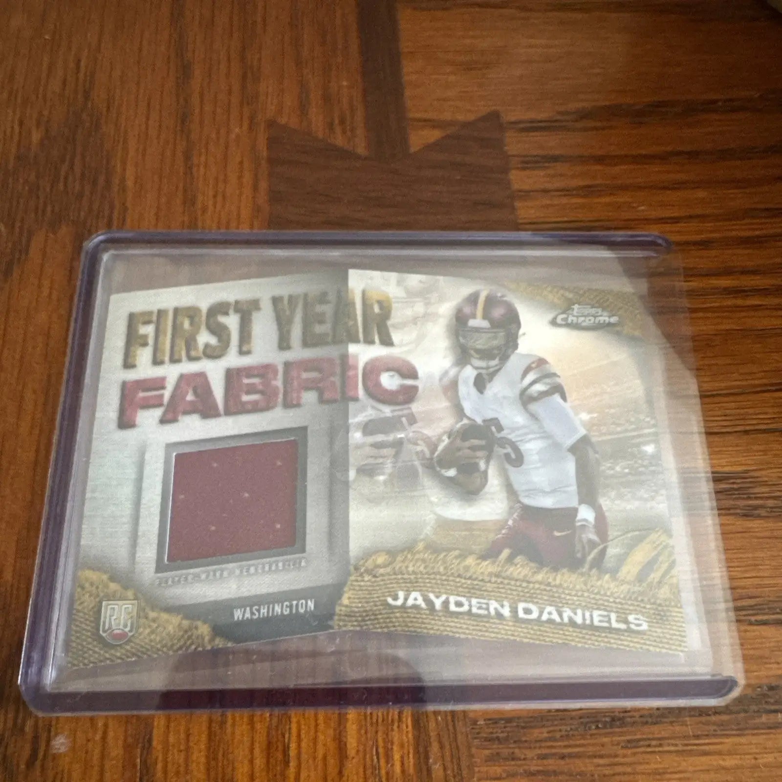 2024 Topps Chrome Jayden Daniels First Year Fabric Player Worn Relic RC - Football Card Single