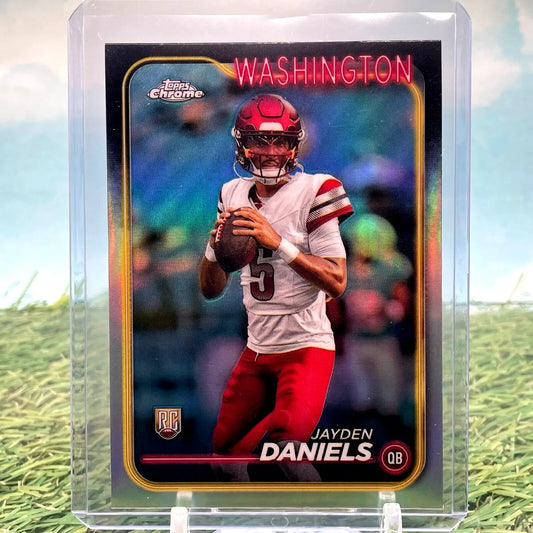 2024 Topps Chrome JAYDEN DANIELS Refractor Rookie (RC) #201 Washington - Football Card Single