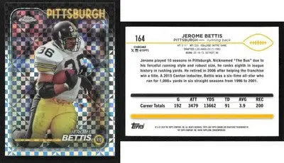 2024 Topps Chrome JEROME BETTIS #164 X-Fractor Pittsburgh Steelers HOF - Football Card Single
