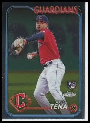 2024 Topps Chrome José Tena RC 29 Cleveland Guardians NM - Baseball Card Single