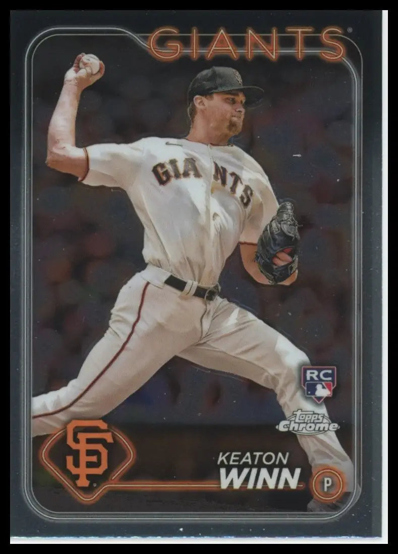 2024 Topps Chrome Keaton Winn RC 208 San Francisco Giants Baseball NM - Baseball Card Single