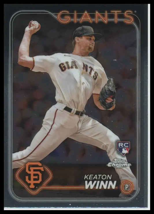 2024 Topps Chrome Keaton Winn RC 208 San Francisco Giants Baseball NM - Baseball Card Single