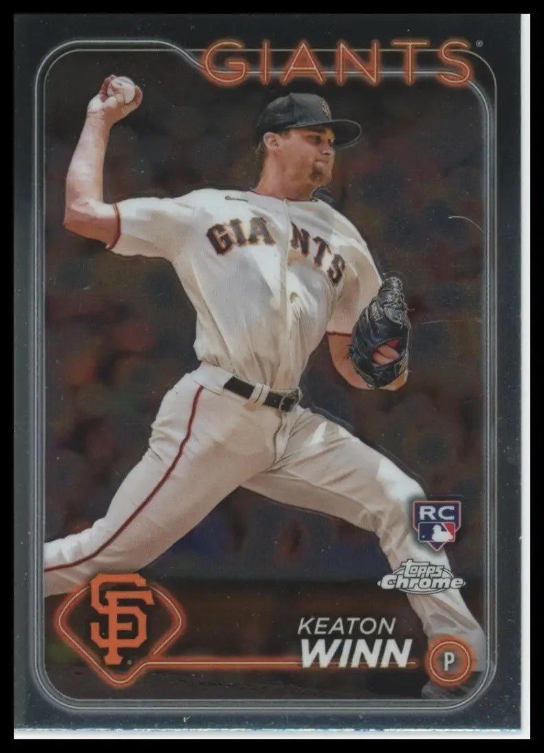 2024 Topps Chrome Keaton Winn RC 208 San Francisco Giants NM - Baseball Card Single