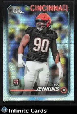2024 Topps Chrome KRIS JENKINS #250 Prism Refractor Cincinnati Bengals RC
