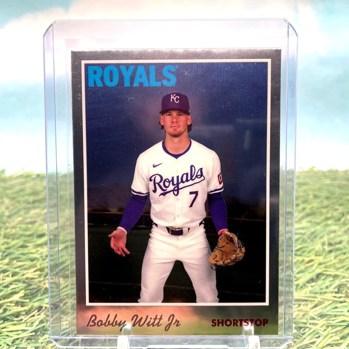 2024 Topps Chrome Lids Mitchell & Ness Exclusive Bobby Witt Jr Royals baseball card