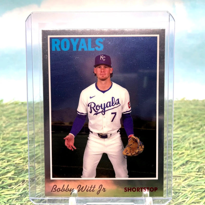 2024 Topps Chrome Lids Mitchell & Ness Exclusive Bobby Witt Jr Royals baseball card