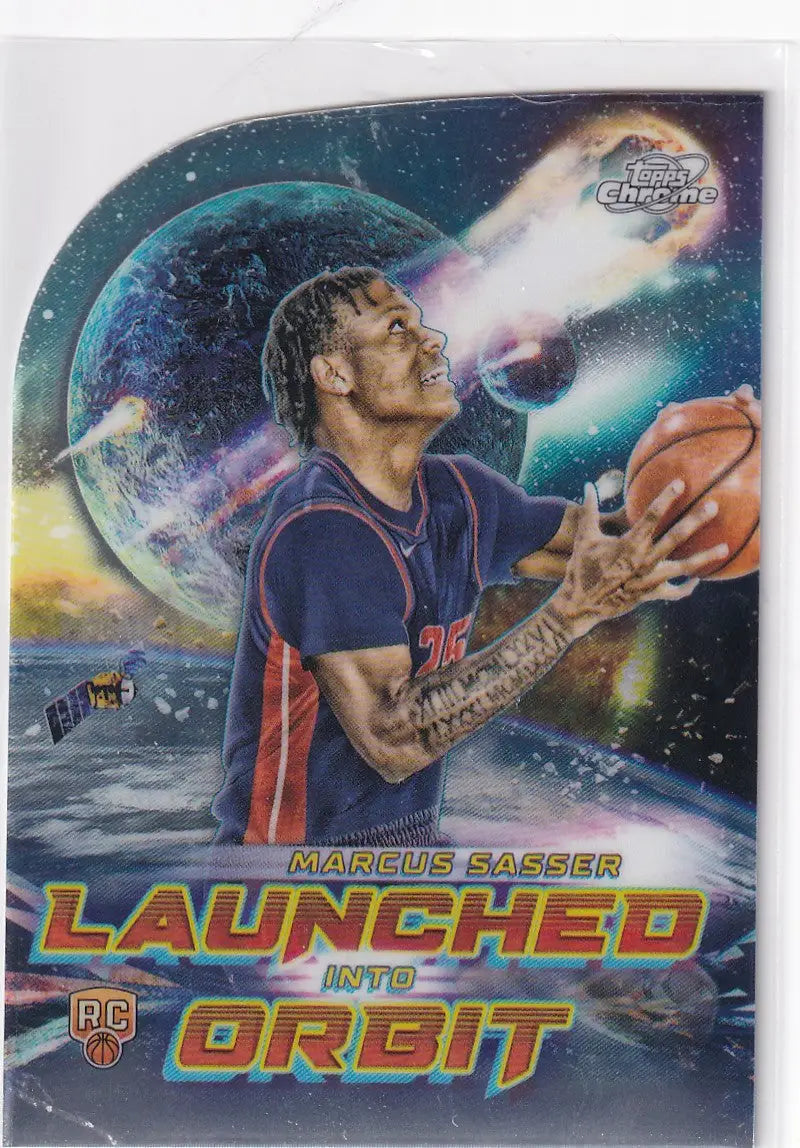 2024 TOPPS CHROME #LIO-10 MARCUS SASSER LAUNCH ORBIT DIE CUT- DETROIT PISTONS - Basketball Card Single