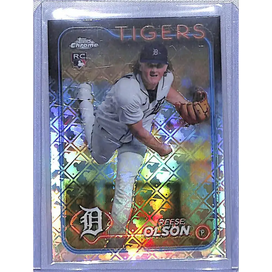 2024 Topps Chrome Logofractor #40 Reese Olson NM-MT Detroit Tigers - Baseball Card Single