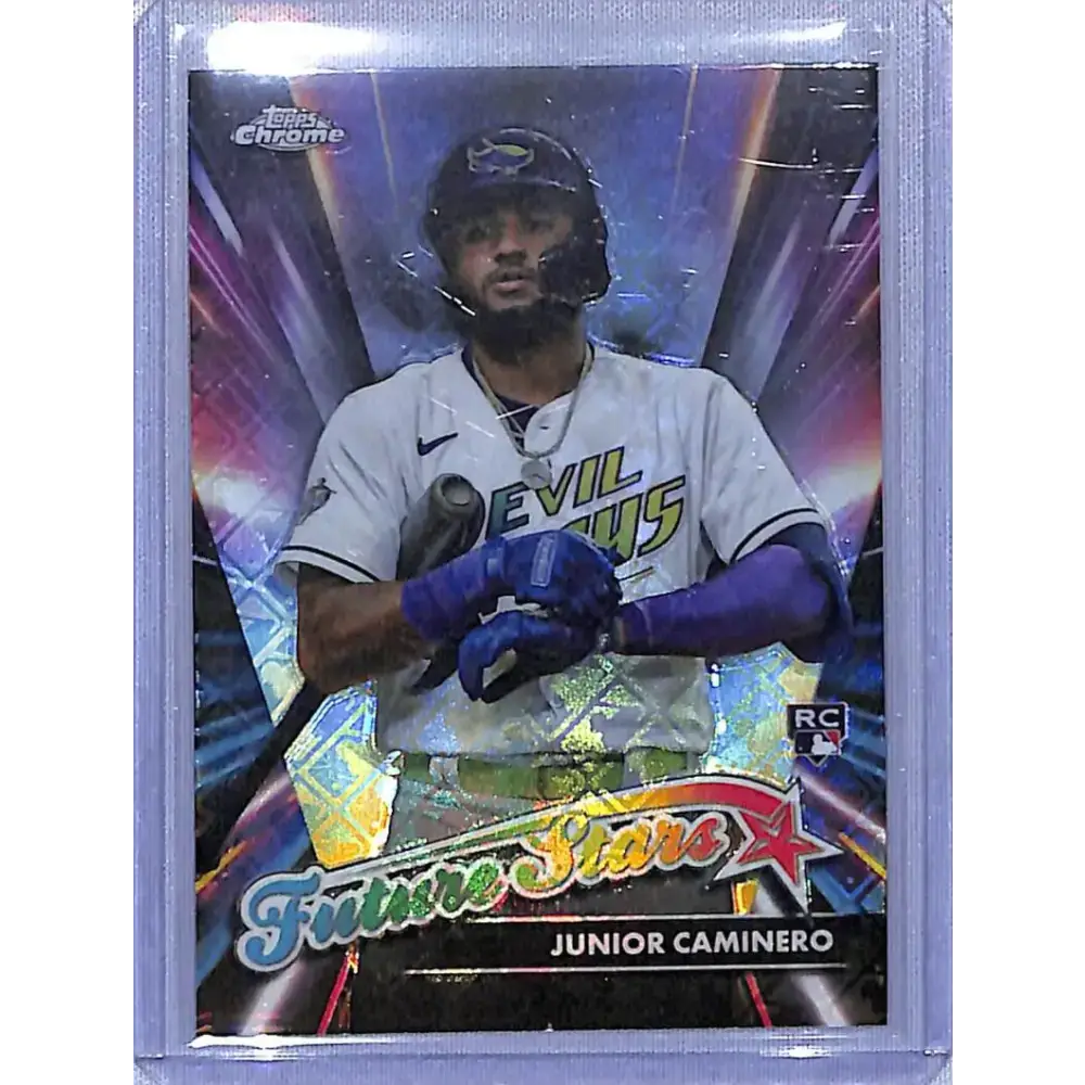 2024 Topps Chrome Logofractor Edition Future Stars Refractor #FSLE-5 Junior Caminero NM-MT Baseball Card - Baseball