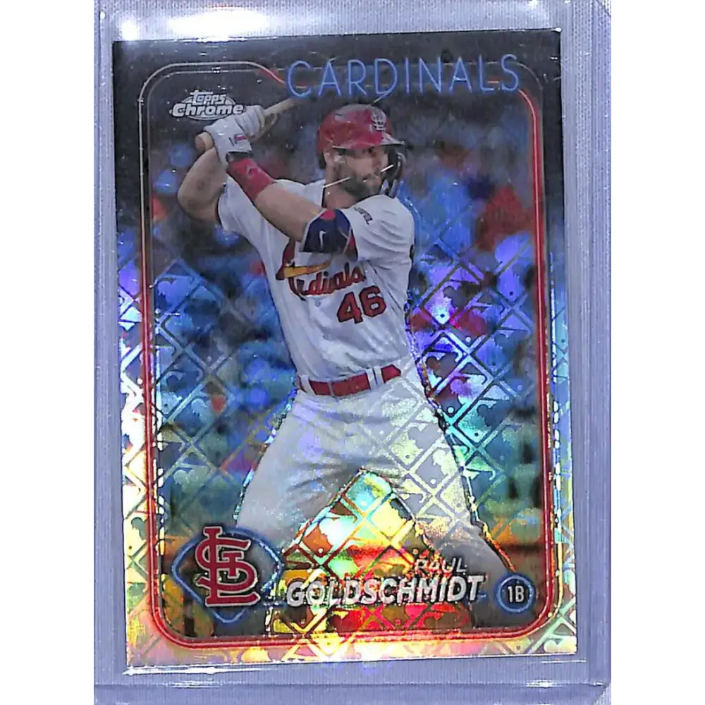 2024 Topps Chrome Logofractor Edition Refractor #90 Paul Goldschmidt NM-MT - Baseball Card Single