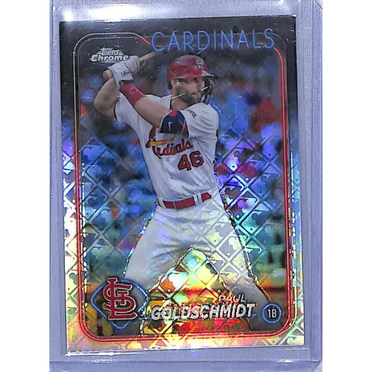 2024 Topps Chrome Logofractor Edition Refractor #90 Paul Goldschmidt NM-MT - Baseball Card Single