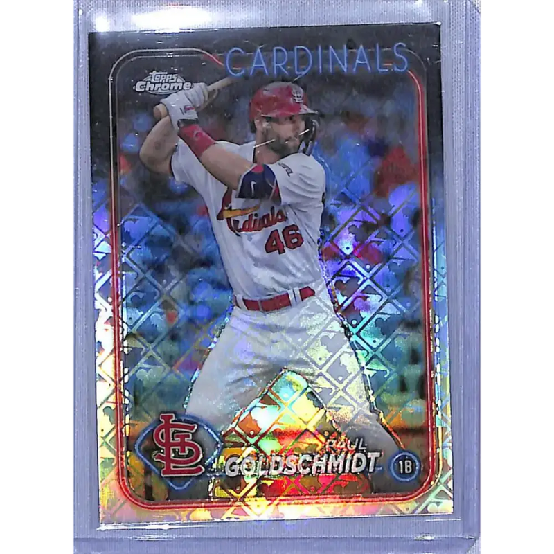 2024 Topps Chrome Logofractor Edition Refractor #90 Paul Goldschmidt NM-MT - Baseball Card Single