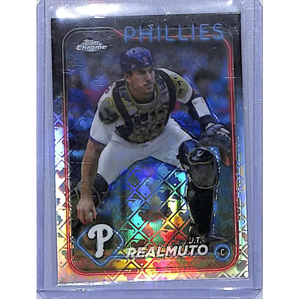 2024 Topps Chrome Logofractor Refractor #261 J.T. Realmuto NM-MT - Baseball Card Single