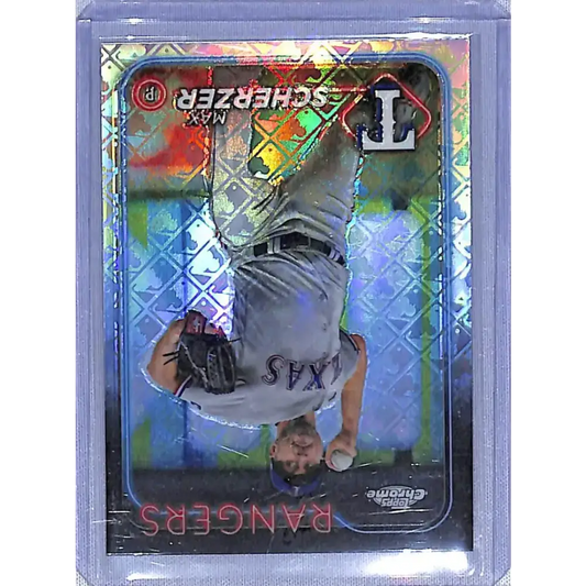 2024 Topps Chrome Logofractor Refractor #37 Max Scherzer NM-MT - Baseball Card Single