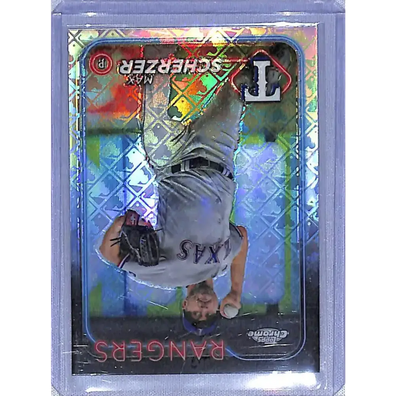 2024 Topps Chrome Logofractor Refractor #37 Max Scherzer NM-MT - Baseball Card Single