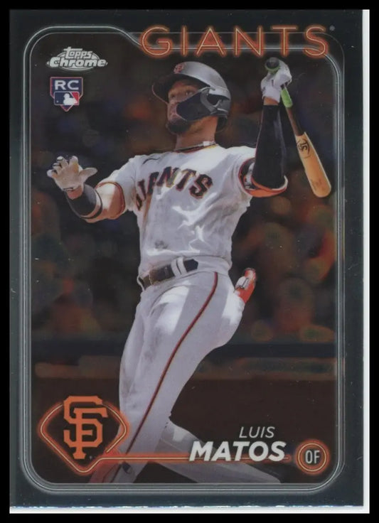 2024 Topps Chrome Luis Matos RC 270 San Francisco Giants Baseball NM - Baseball Card Single
