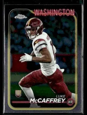 2024 Topps Chrome Luke McCaffrey #244 RC Washington Commanders