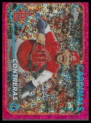 2024 Topps Chrome Magenta Speckle Refractors #234 Willson Contreras #215/350 - Baseball Card Single