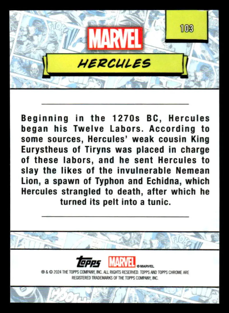 2024 Topps Chrome Marvel #103 Hercules - Non-Sports Card Single