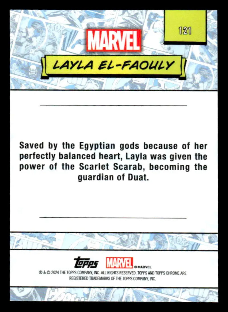 2024 Topps Chrome Marvel #121 Layla El-Faouly - Marvel Card Single