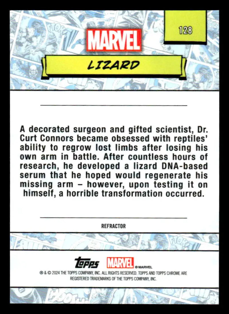 2024 Topps Chrome Marvel #128 Lizard Refractor - Marvel Card Single