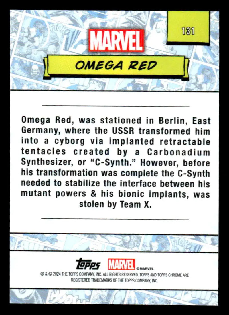 2024 Topps Chrome Marvel #131 Omega Red - Marvel Card Single