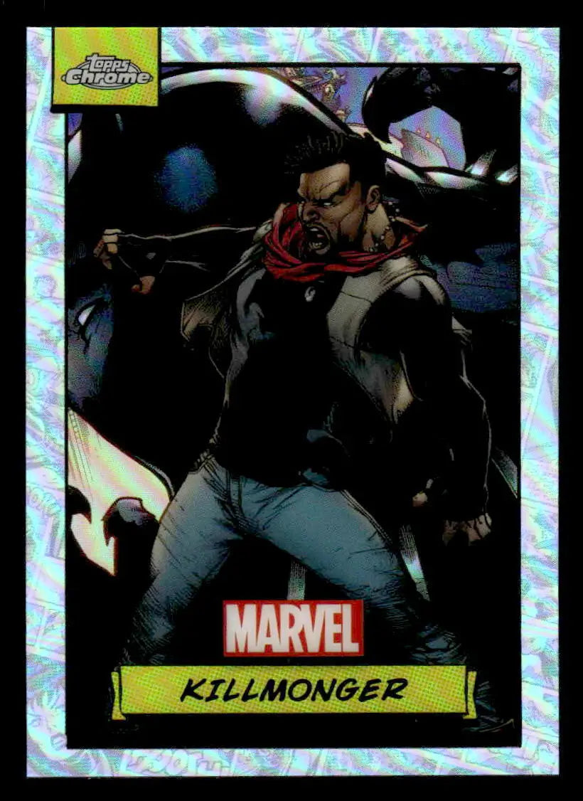 2024 Topps Chrome Marvel #16 Killmonger Refractor - Marvel Card Single