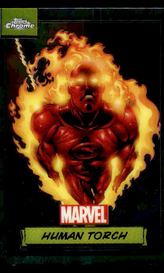 2024 Topps Chrome Marvel #24 Human Torch - Marvel Card Single