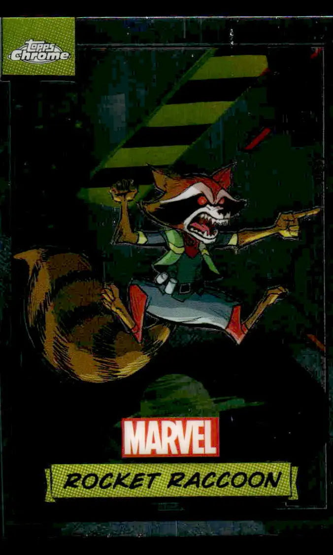 2024 Topps Chrome Marvel #33 Rocket Raccoon - Marvel Card Single