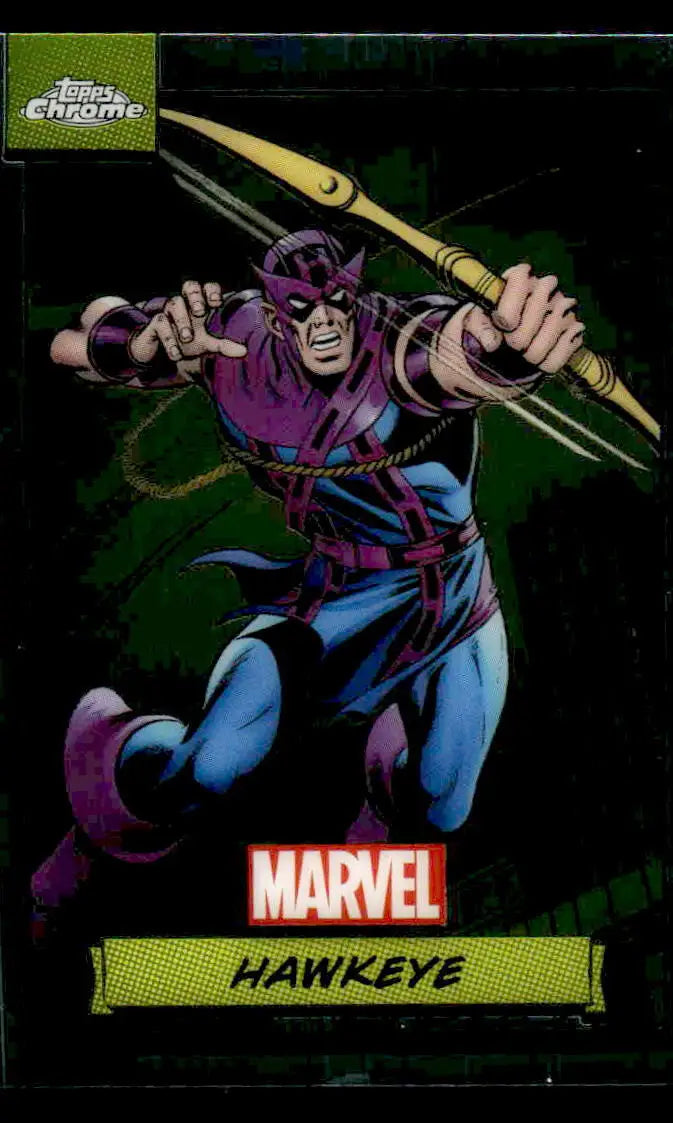 2024 Topps Chrome Marvel #49 Hawkeye - Marvel Card Single