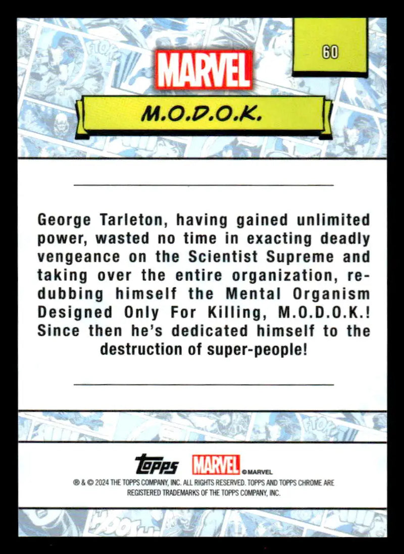 2024 Topps Chrome Marvel #60 M.O.D.O.K. - Non-Sports Card Single