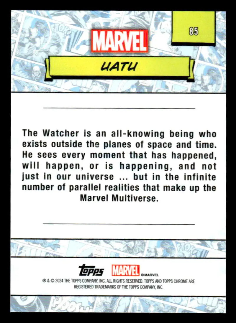 2024 Topps Chrome Marvel #85 Uatu - Marvel Card Single