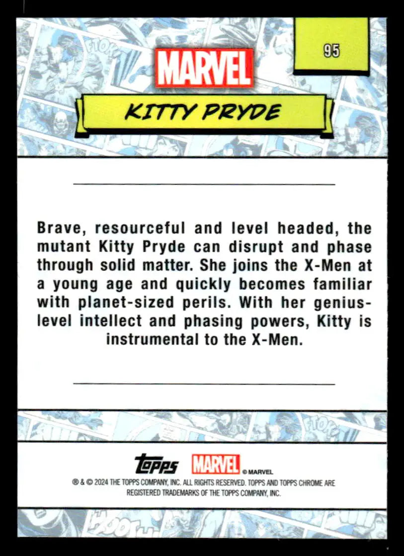 2024 Topps Chrome Marvel #95 Kitty Pryde - Marvel Card Single