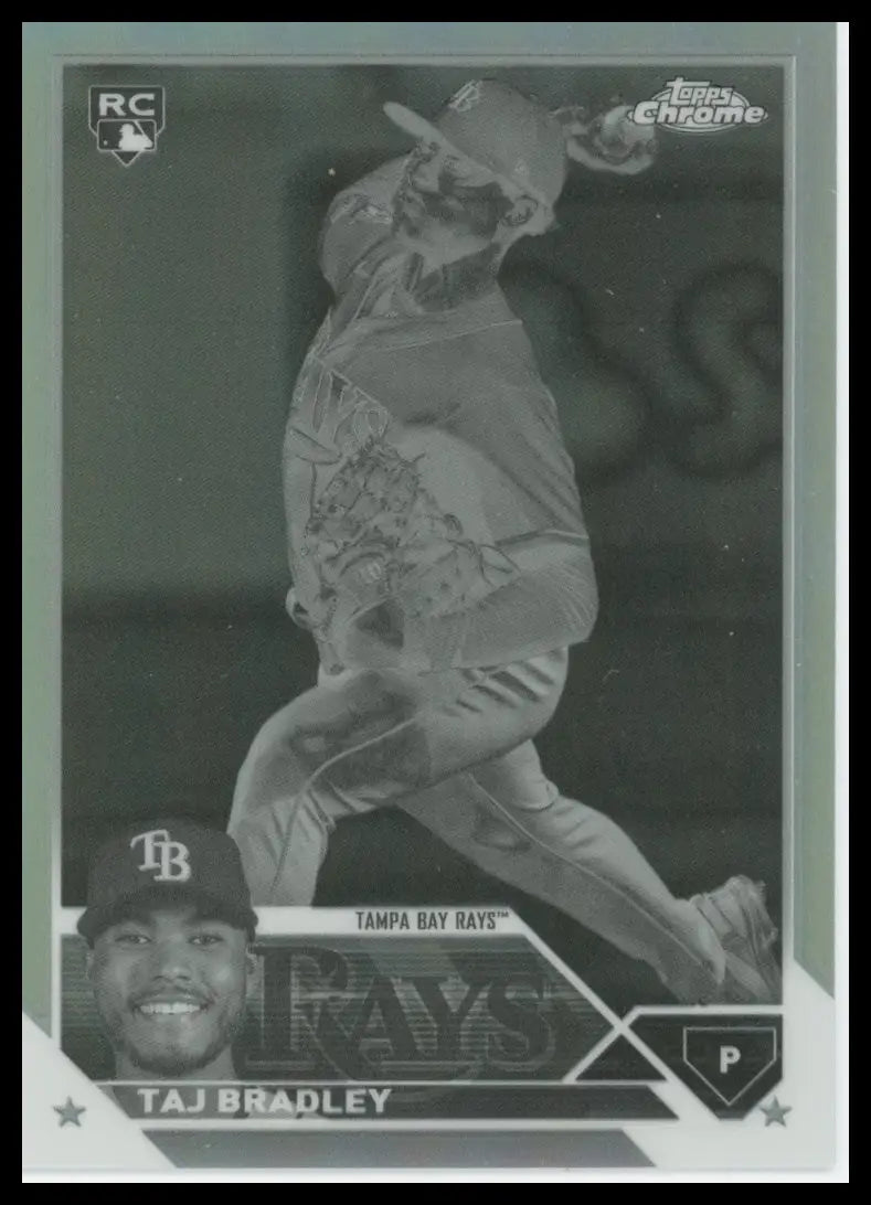 2024 Topps Chrome - Negative Refractors Taj Bradley 83 Tampa Bay Rays NM - Baseball Card Single