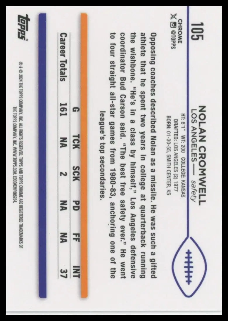 2024 Topps Chrome - Nolan Cromwell #105 - Other